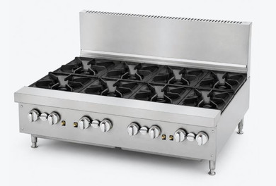 BRENNER Forge 800 Series Gas Bench Top Cooking Range NG with 8 burners - BREG8R-1200N