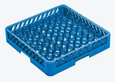Axwood JW-B64B 64 Compartment Commercial Plate, Tray & Glassware Rack