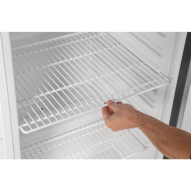 CD087-A Polar C-Series Upright Display Fridge White 400Ltr