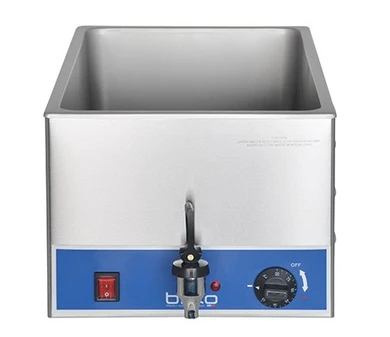 Birko 1110103 Single Pan Benchtop Wet Heat Bain Marie with Drain Tap (No Pans & Lids)