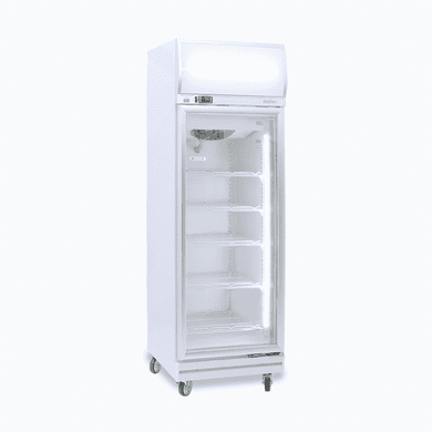 Bromic Upright Display Fridge 444L 1 Door Flat Glass Lightbox