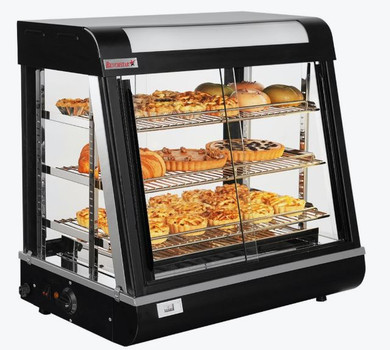 Benchstar PW-RT/660/TGE Commercial Glass Pie Warmer & Hot Food Display (660mm Wide)