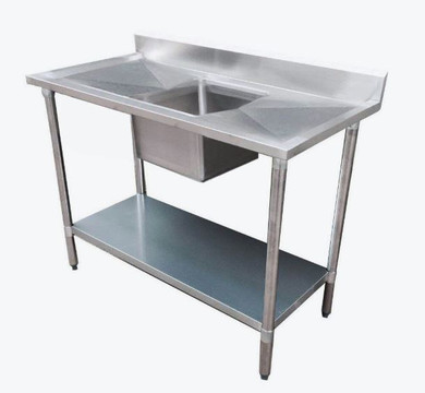 Modular System Single Sink Bench Centre 1800x600x900mm - 1800-6-SSBC