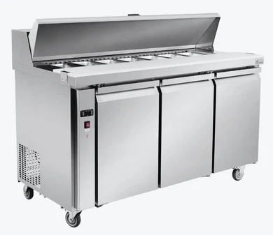 Thermaster SLB150 1500mm Sandwich Prep Bar Chiller | 340L 3-Door