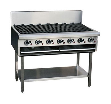 LKK LKKCG12 7 Burner 1200 mm Chargrill with Legs