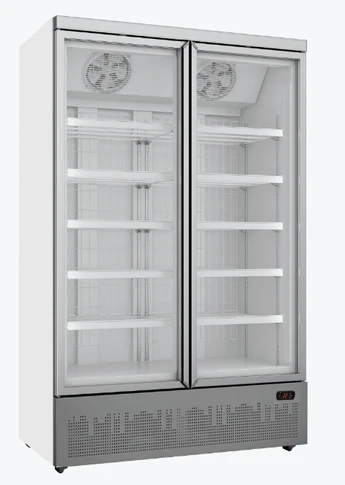 Thermaster LG-1000GBMF Full Size Double Glass Door Commercial Supermarket Display Freezer (930L)