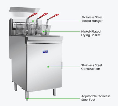 GasMax Superfast Natural Gas Tube Fryer - RC500E