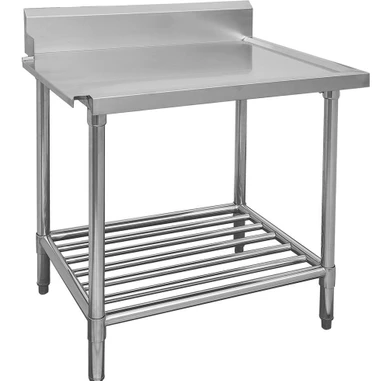 Modular Systems WBBD7-0900L/A All Premium Stainless Steel Dishwasher Bench Left Outlet (900mm)