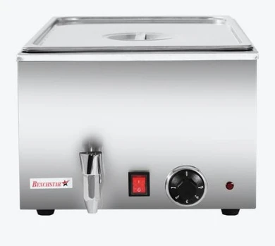 Benchtop Single Pan Heated Bain Marie with Drain Valve (ZCK165BT-1)