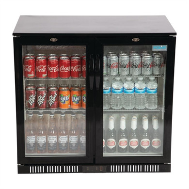Polar GL012-A G-Series 2-Door Back Bar Cooler 198L | 850mm Under-Counter