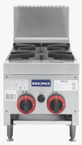 Gasmax RB-2ELPG Benchtop 2 Burner LPG Commercial Gas Cooktop