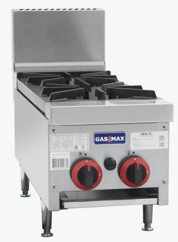 Gasmax RB-2ELPG Benchtop 2 Burner LPG Commercial Gas Cooktop