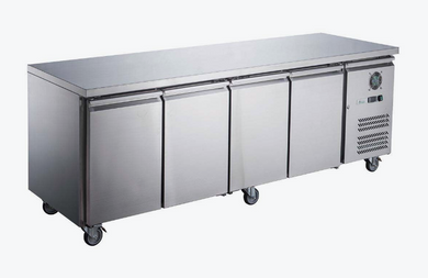 FED-X S/S Four Door Bench Fridge - XUB7C22S4V