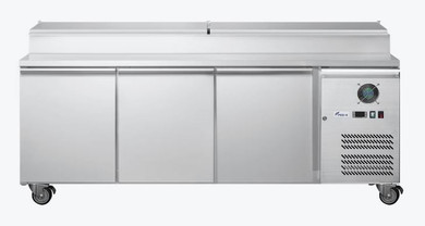FED-X XSS7C18S3V Three-Door Stainless Steel Sandwich Prep Counter