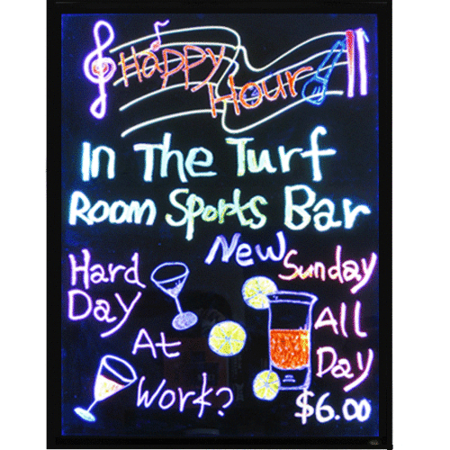 L-80x60 LED Board LED Fluorescent Handwriting Board Large 60cm x 80cm L-80x60 LED Board LED Fluorescent Handwriting Board Large 60cm x 80cm