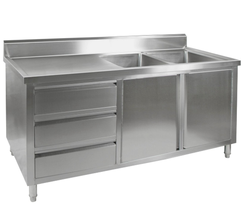 DSC-1800R-H KITCHEN TIDY CABINET WITH DOUBLE RIGHT SINKS DSC-1800R-H KITCHEN TIDY CABINET WITH DOUBLE RIGHT SINKS
