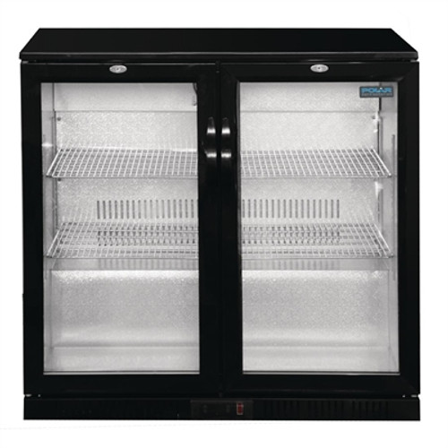 GL002-A Polar G-Series Counter Back Bar Cooler with Hinged Doors 208Ltr