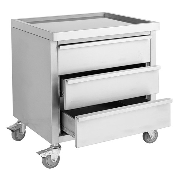 MDS-6-700 Mobile Work Stand with 3 Drawers