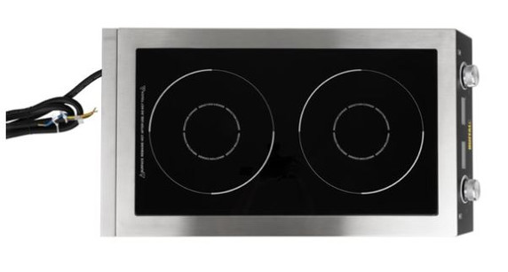 GF239-A Apuro Heavy Duty Double Induction Cooktop 7kW
