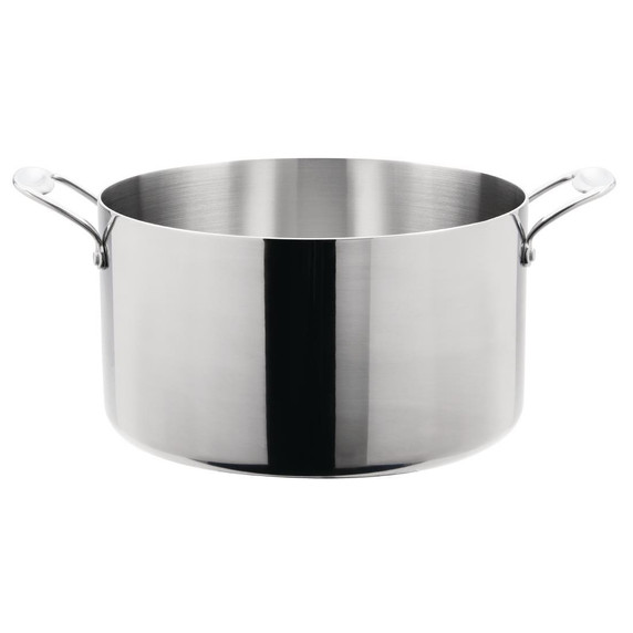 Vogue  Y256 Stainless Steel & Aluminium Tri-Wall Stew Pan 280mm Vogue  Y256 Stainless Steel & Aluminium Tri-Wall Stew Pan 280mm