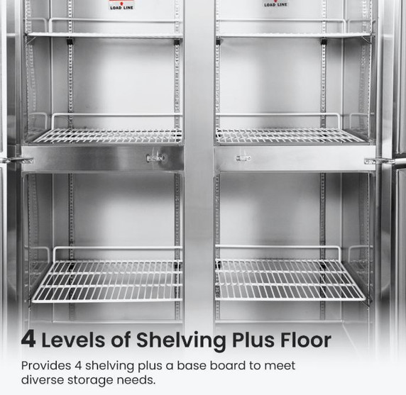 SUF1000 TROPICAL Thermaster 4 x Half door SS Freezer