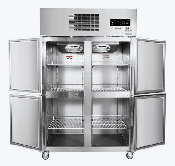 SUF1000 TROPICAL Thermaster 4 x Half door SS Freezer