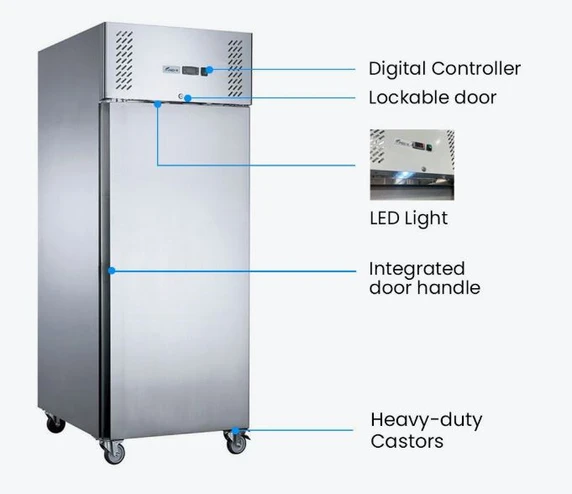 FED-X XURF400SFV 1 Door Upright Commercial Freezer 429L | 10A