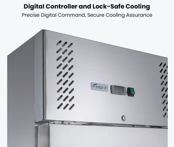 FED-X S/S Single Door Full Door Upright Freezer - XURF400SFV