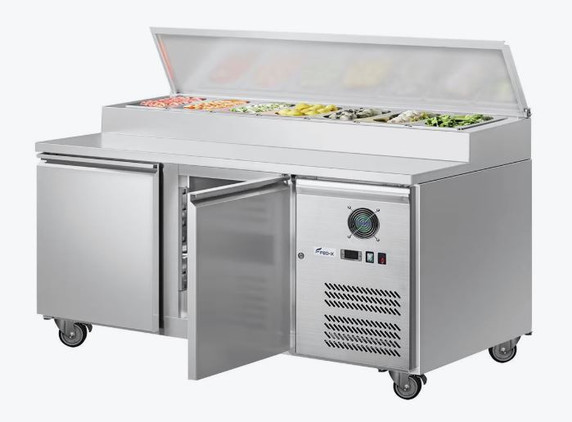 FED-X S/S Two Door Sandwich Counter - XSS8C15S2V