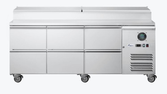 FED-X S/S Three Door Sandwich Counter - XSS8C20S3V