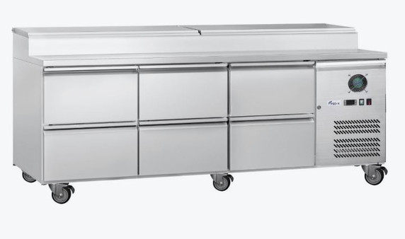 FED-X S/S Three Door Sandwich Counter - XSS8C20S3V