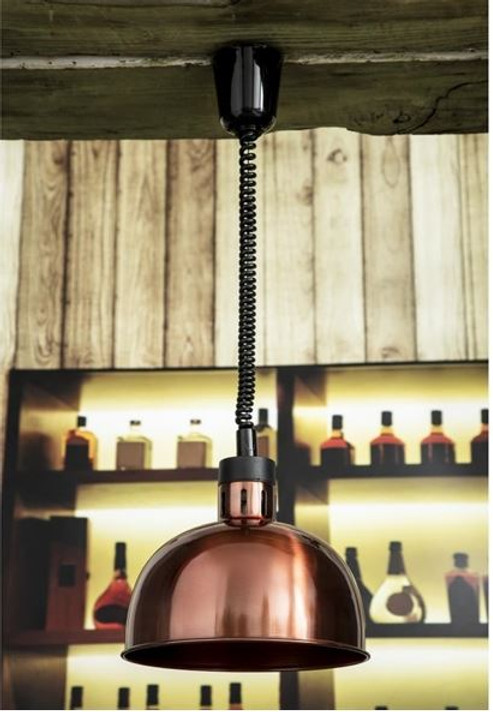 Apuro DY460-A Retractable Dome Heat Lamp Shade Copper Finish