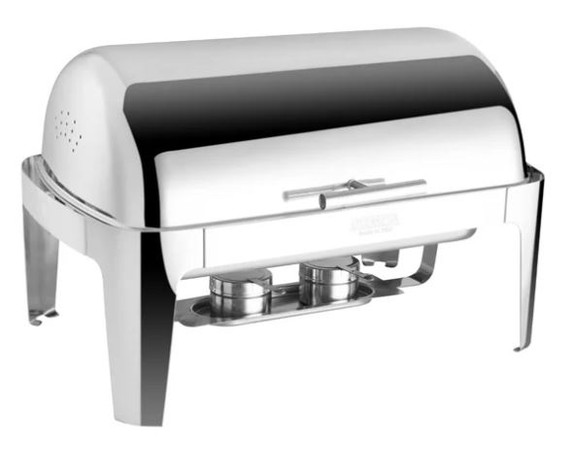 Olympia U008 Madrid Commercial Stainless Steel Roll-Top Chafing Dish Set (9 Litre Capacity)