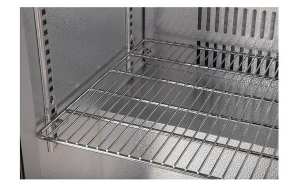 Polar GL009-A G-Series Counter Back Bar Cooler with Hinged Doors Stainless Steel 330Ltr