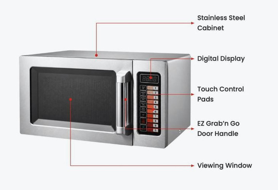 Benchstar Stainless Steel Microwave Oven - MD-1000L
