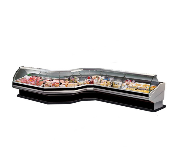 PAN2500 Curved front glass deli display 2500mm W x 1140 D x 1260 H PAN2500 Curved front glass deli display 2500mm W x 1140 D x 1260 H