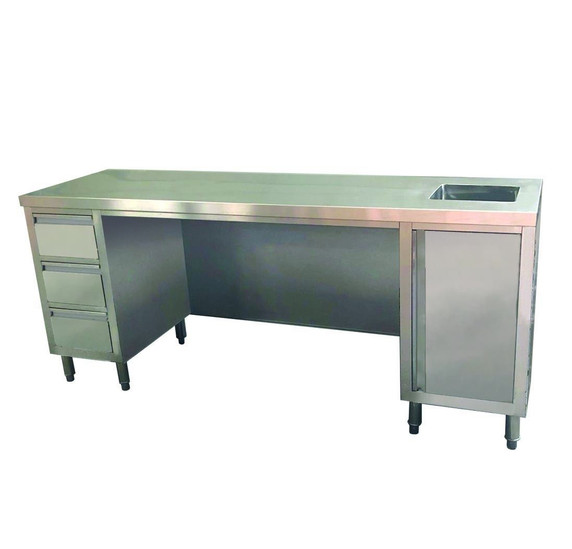 Multipurpose Utility Bench with Sink - SS6-2100R-H Multipurpose Utility Bench with Sink - SS6-2100R-H