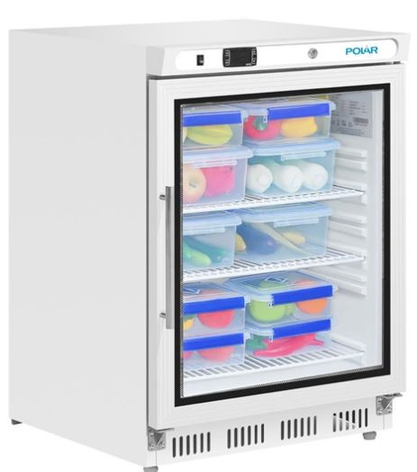 Polar CD086-A C-Series Under Counter Display Fridge White 150Ltr