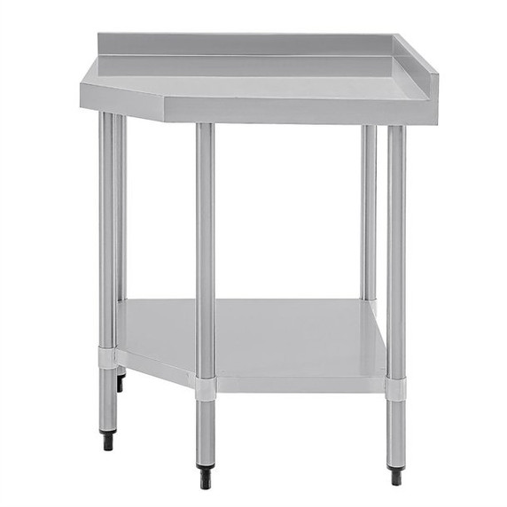 Vogue CB907 Stainless Steel Corner Table 600mm Vogue CB907 Stainless Steel Corner Table 600mm