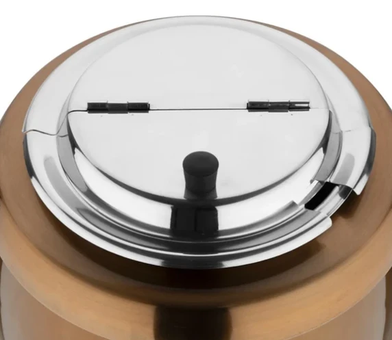 CP851-A Copper Finish Soup Kettle 10L | Commercial Wet Heat 10A