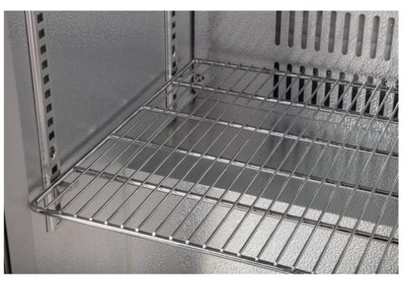 Polar GL007-A G-Series Counter Back Bar Cooler with Hinged Door Stainless Steel 138Ltr