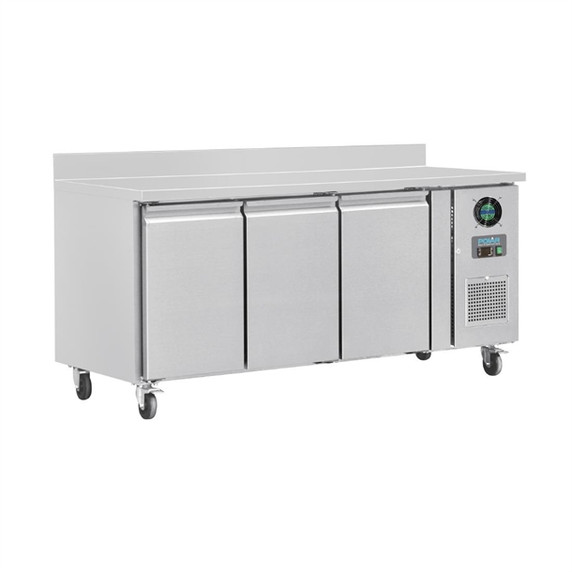 DL917-A Polar U-Series 3 Counter Door Freezer with Upstand 417 Ltrs