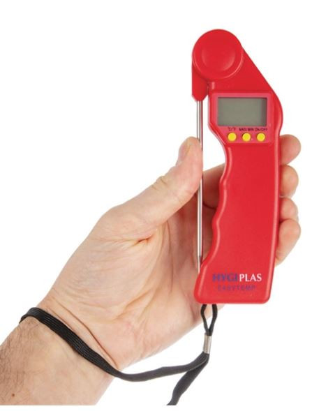 Hygiplas CF913 Easytemp Colour Coded Red Probe Thermometer