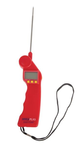 Hygiplas CF913 Easytemp Colour Coded Red Probe Thermometer