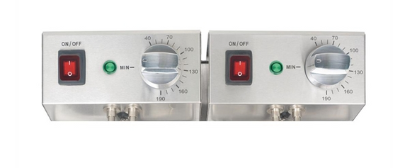 Apuro DB203-A Twin Tank Twin Basket Countertop Fryer 2x 3Ltr Apuro DB203-A Twin Tank Twin Basket Countertop Fryer 2x 3Ltr