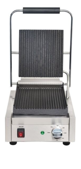 Apuro DY993-A Single Contact Grill Ribbed Plates