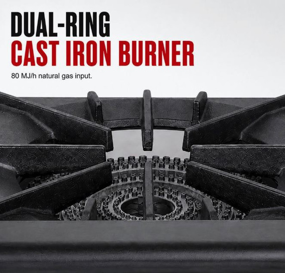GASMAX Gas Dual Ring Single Burner Single Hob RB-1E