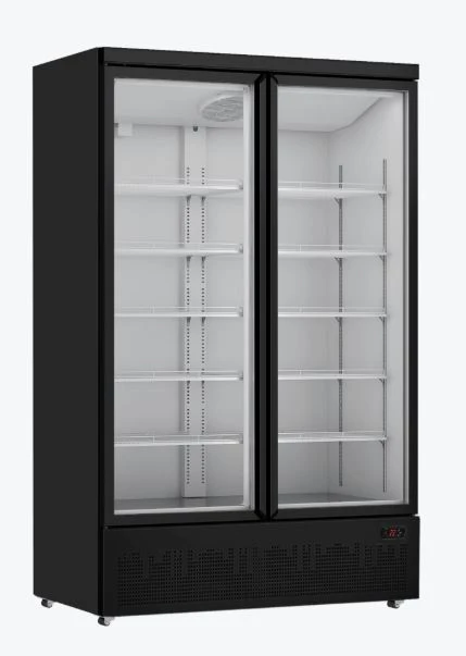 Thermaster LG-1000BGBM Full Size Double Glass Door Commercial Display Fridge (1081L)