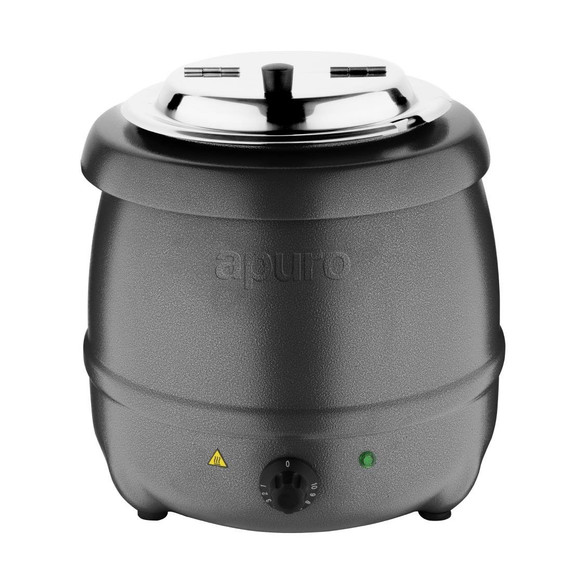G107-A Apuro Graphite Grey Soup Kettle - Holds up to 10 Litres
