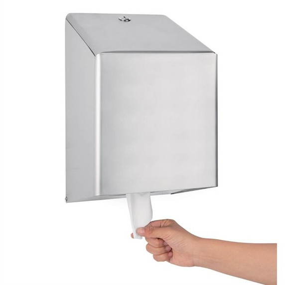 Jantex GJ030 Stainless Steel Centrefeed Roll Dispenser Jantex GJ030 Stainless Steel Centrefeed Roll Dispenser